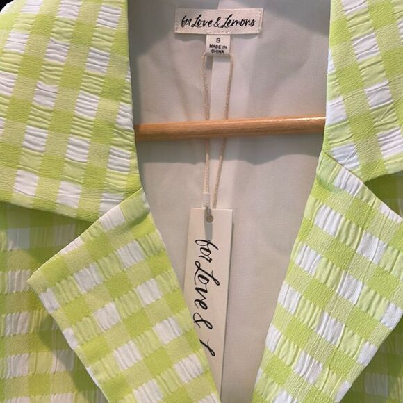 NWT For Love & Lemons Maureen Blazer Crop Top Size Small - Picture 3 of 6